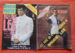 revista Bruce Lee 6.ª Edição especial de Kung-Fu - Ebal "Uma Vítima dos Ninjas Espiões da Morte?" e Revista Religião, esporte e Filosofia das Artes Marciais - Jeet Kune do: A Arte Inacabada de Bruce Lee.