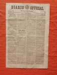 COLECIONISMO - Diário Oficial Império do Brasil datado de 17 de Janeiro de 1863, numero 13.