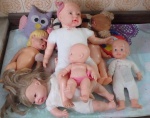 Lote com 11 brinquedos diverso e tamanhos diferentes.