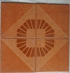 MUSEU DO AZULEJO - Painel com 4 azulejos antigo. Med. 41x41cm