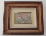 Lindo quadro Abstrato. OSE. 16x11cm. Sem assinatura. Com moldura. Aprox. 20x30