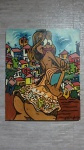 Borges de Macedo   Mulata Carioca - Magnífica obra óleo sobre tela, 62 x 50,5, assinado CID e atrás