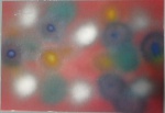 PINTURA ÓLEO SOBRE CARTÃO FINO - ABSTRATO - ASS. CID. MED. 35X50cm
