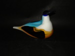 Escultura art deco em cristal de murano representando "Pato estilizado policromado" . Med.: 16 cm de altura X 22 cm de largura.