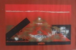 Serigrafia em papel assinada artista Sergio Sá, 50x70cm. Sem Vidro