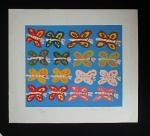 Antonio Poteiro - " Borboleta " Serigrafia Original. Numerada 95/190 Ass. CID. Med. 35cm x 40cm