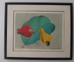 Aldemir Martins, Cajú - Serigrafia - dat. 1986 - med. 40 x 50 cm  - Já com moldura e proteção de vidro.