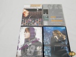 Lote de 4 dvds originais, composto de Justin Bieber, Beegees, etc.
