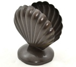 Porta Guardanapo em Metal Formato Concha Shell. Pintado em Bronze Envelhecido.