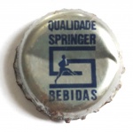 Tampinha de Garrafa antiga - Springer ( logo azul ), vedante em plástico, qualidade conforme fotos.
