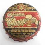 Tampinha de Garrafa antiga - Cerveja Brahma Chopp ( Genuína ), vedante em cortiça, qualidade conforme fotos.
