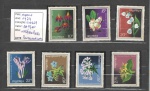 Albânia 1974 selos "Plantas Medicinais", série nova, completa e com protetores. Valor de catálogo U$D 6,27