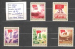Albânia 1976 selos "Festa do Trabalho", série completa e mint. Valor do catálogo U$D 4,37
