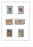 Brasil 1997 selos comemorativos novos, parte de uma coleção em folha de Álbum Tafisa contendo os selos RHM C-2030, 2034, 2035, 2036, 2037 e 2038 Qualidade Mint com protetores. Valor catálogo $ 60,00