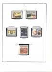 Brasil 1997 selos comemorativos novos, parte de uma coleção em folha de Álbum Tafisa contendo os selos RHM C-2039, 2040, 2041, 2042, 2043 e 2044 Qualidade Mint com protetores. Valor catálogo + $ 64,00