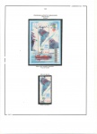Brasil 1997 bloco e selo destacado "Proantar"; parte de uma coleção em folha de Álbum Tafisa contendo o bloco Rhm B109 e o selo destacado C-2033. Qualidade Mint com protetores. Valor catálogo + R$ 80,00