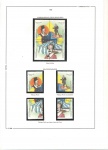 Brasil 1998 selos em quadra e destacados da série "Homenagem ao Circo"; parte de uma coleção em folha de Álbum Tafisa contendo os selos em quadra e destacados RHM C-2085 a 2088. Qualidade Mint com protetores.  Valor de catálogo + 30,00