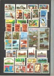 Ano completo com todos os selos comemorativos e blocos emitidos no ano de 1984, com 55 Selos + 3 blocos. Qualidade: mint .