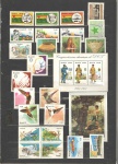 Ano completo com todos os selos comemorativos e blocos emitidos no ano de 1981 qualidade: mint ano disponível: 1981 - 55 Selos + 3 blocos