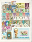 Selos Temáticos Futebol 50 selos + bloco, universais sem repetição.