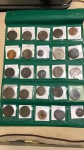 Lote com 25 moedas de cobre de 1757 a 1831