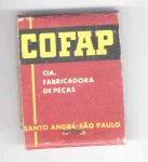 Caixa de Fósforo promocional da Fábrica de peças COFAP