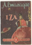 Almanaque de Farmácia antigo Iza, ano 1962, distribuído pelo Laboratório Kraemer