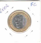 Brasil Moeda - 1 Real 2002 Cent. Juscelino Kubitscheck estado Flor de Cunho