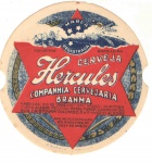 Rótulo Antigo Cerveja Hércules da Brahma, produzido pela Companhia Cervejaria Brahma