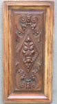 QUADRO - Lindo entalhe ser mitologico em madeira nobre. Med. 60x30 cm.