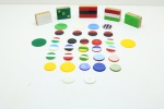 COLECIONISMO - Jogo de botões, composto de: 30 botões, 2 golheiros e 2 palhetas.
