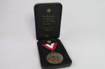 Medalha comemorativa da Vitória da GUERRA DO IRAQUE - Pela Paz e Liberdade - Governo George Busch no Estojo original