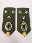 Par de Platinas de Oficial do Exército Brasileiro.