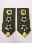 Par de Platinas de Oficial do Exército Brasileiro.