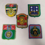 Lote com 05 PATCHES militares do Brasil