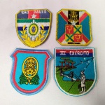 Lote com 04 PATCHES militares do Brasil