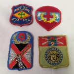 Lote com 04 PATCHES militares do Brasil