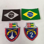 Lote com 04 PATCHES militares do Brasil