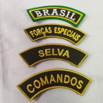 Lote com 04 PATCHES militares do Brasil