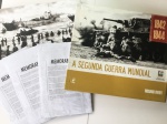 `A Segunda Guerra Mundial 1942-1944` livro na caixa, edição com diversos FAC SIMILES, 65 páginas ilustradas.