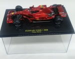 Ferrari F 2008  f1 2008  felipe Massa  miniatura muito bem conservada  item de coleção.