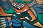 Roberto Burle Marx, `Abstrato` - Técnica mista sobre Papel medindo 27 x 41 datado de 1985, a.c.i.d