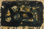 Antônio Bandeira - Abstrato - Técnica  mista sobre papel medindo 16 x 25 - A.C.I.D