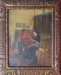 Arthur Timótheo - Figura Feminina - Óleo sobre tela - Medindo 57 x 45 cm - Assinatura canto inferior esquerdo