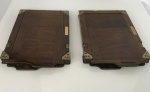 Dois antigos magazines de madeira para camera de estúdio - ano 1900 - medidas 23,5x16,5. Em perfeito estado de conservação