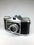 Câmera Finetta IVD 1950 - Germany - capa couro - Tripe para câmera fotográfica Vintage Japan