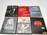 Lote composto de 6 dvds originais, composto de Adele, Rolling Stones, etc.
