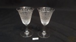 2 Taças de vinho do porto em cristal baccarat Frances. Medidas: 10cm de altura e 5 cm de diametro. . marcado na base baccarat frances.