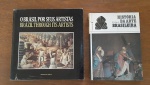 Lote com os livros ` O Brasil por seus artistas` e `História da arte Brasileira`