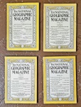 4 antigos exemplares da revista Nathional Geografhic 1935 1929 1932  1938. Bom estado de conservação.